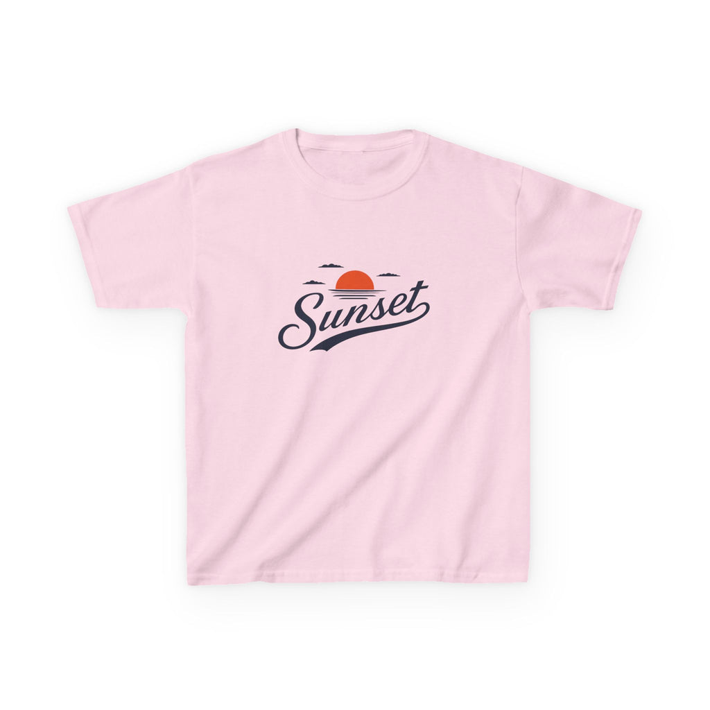 Sunset Kids Tee — Retro Sunset Graphic Shirt for Children