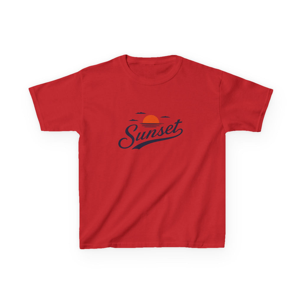 Sunset Kids Tee — Retro Sunset Graphic Shirt for Children
