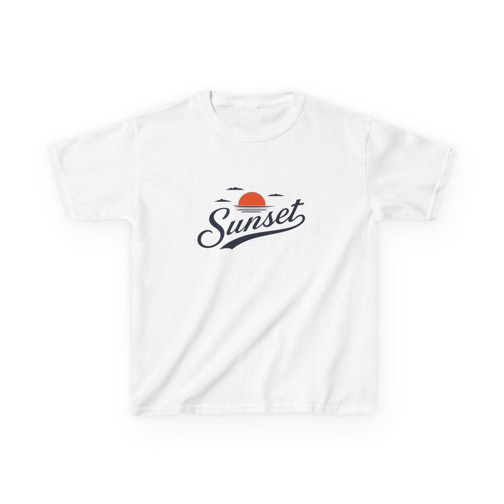 Sunset Kids Tee — Retro Sunset Graphic Shirt for Children