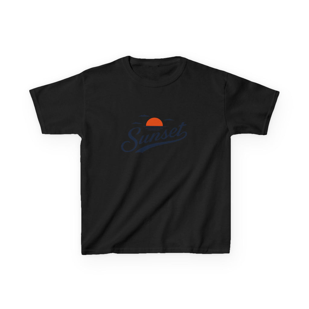 Sunset Kids Tee — Retro Sunset Graphic Shirt for Children