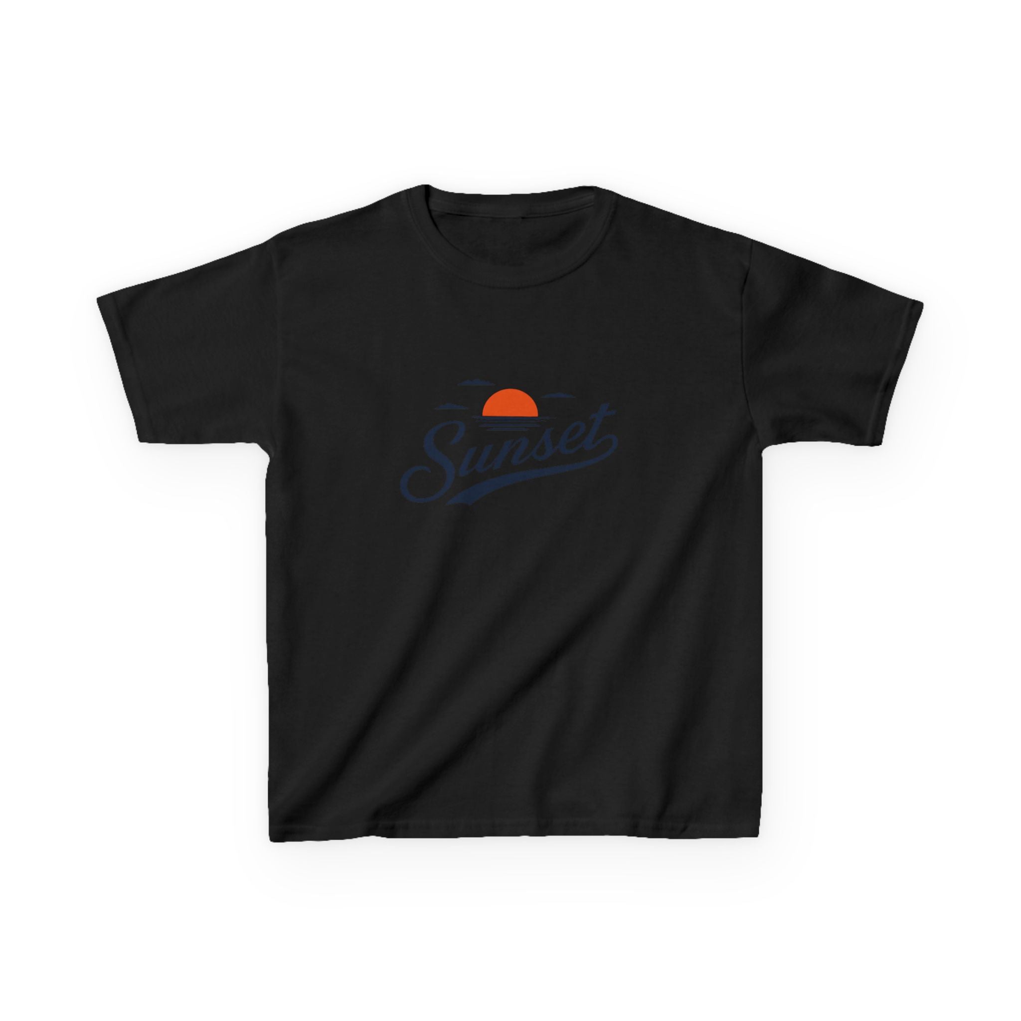 Sunset Kids Tee — Retro Sunset Graphic Shirt for Children