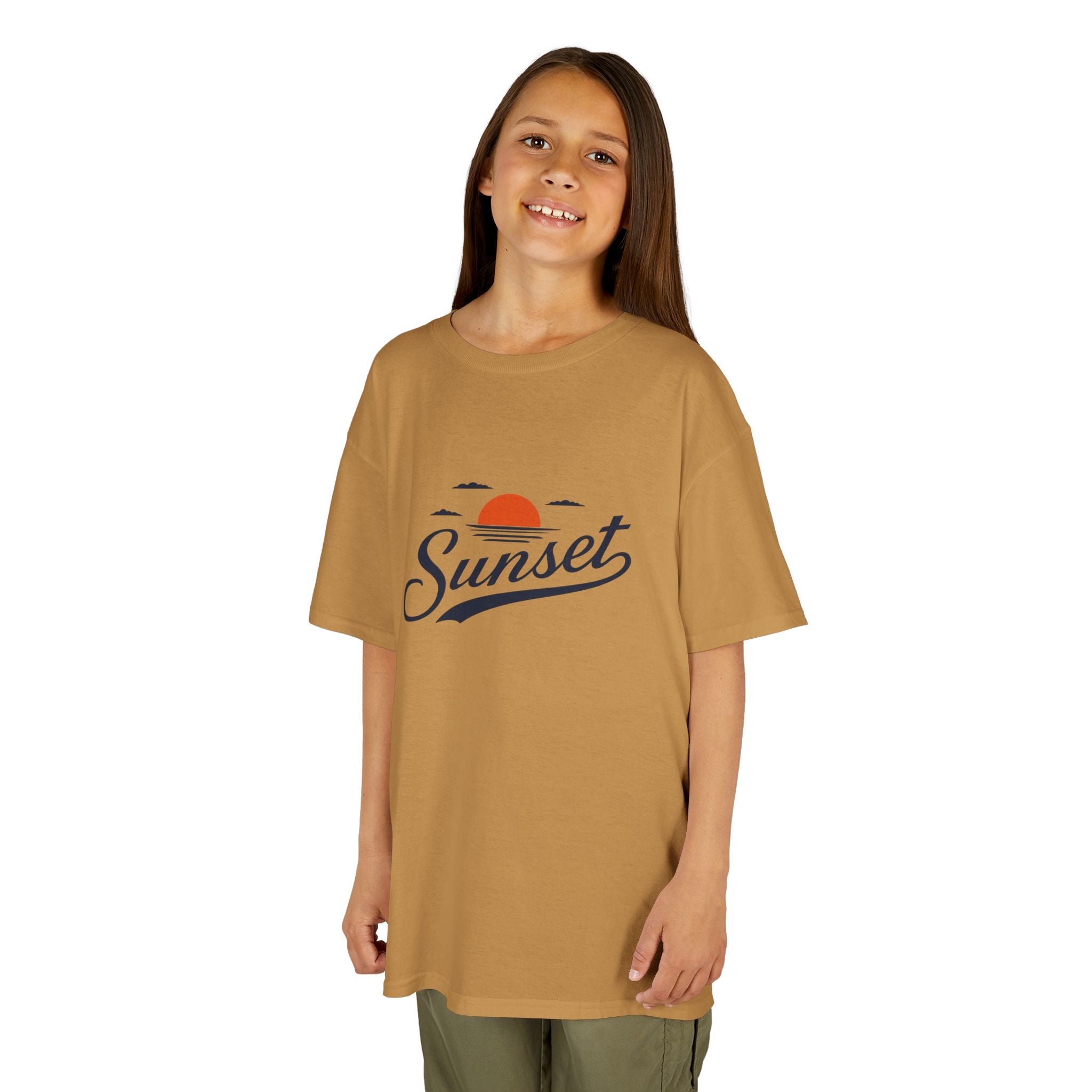 Sunset Kids Tee — Retro Sunset Graphic Shirt for Children