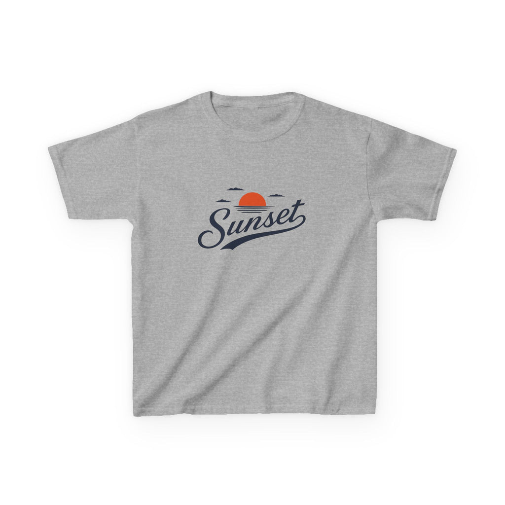 Sunset Kids Tee — Retro Sunset Graphic Shirt for Children