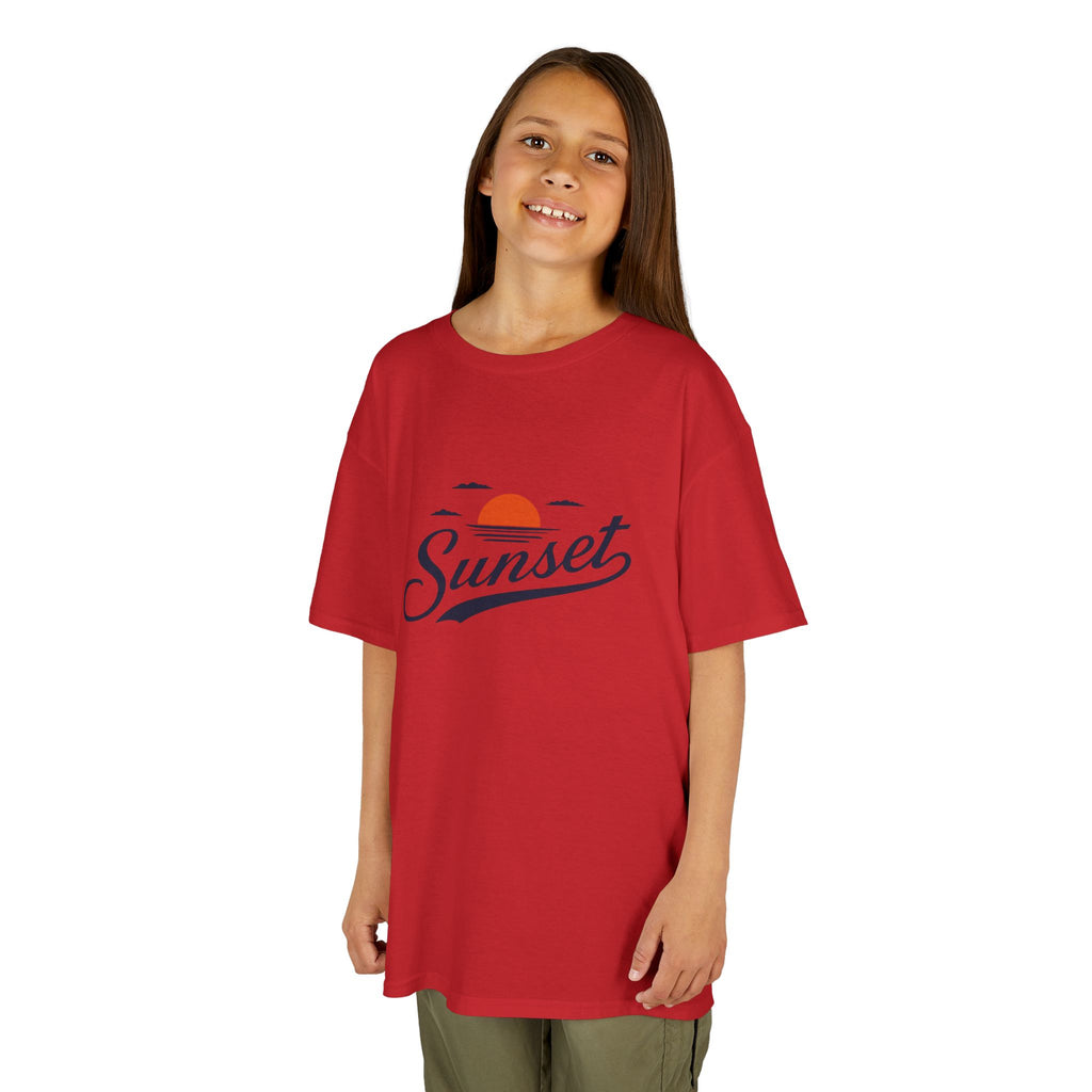 Sunset Kids Tee — Retro Sunset Graphic Shirt for Children