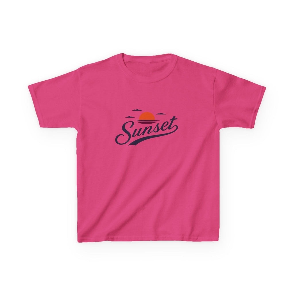 Sunset Kids Tee — Retro Sunset Graphic Shirt for Children